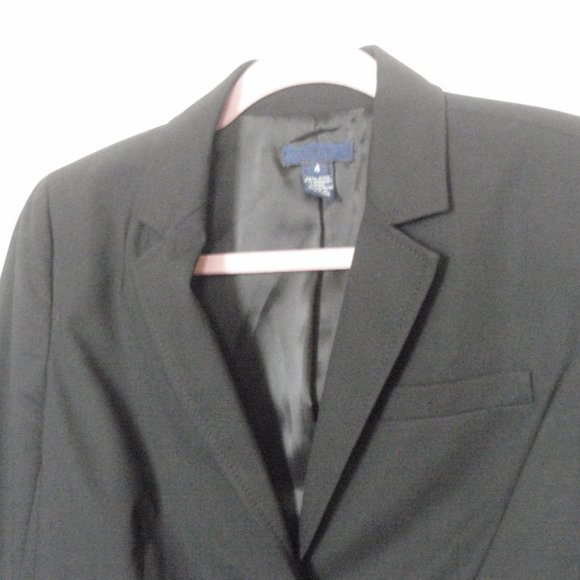 J. Crew | Black Classic Two Button Wool Blazer - Picture 3 of 11